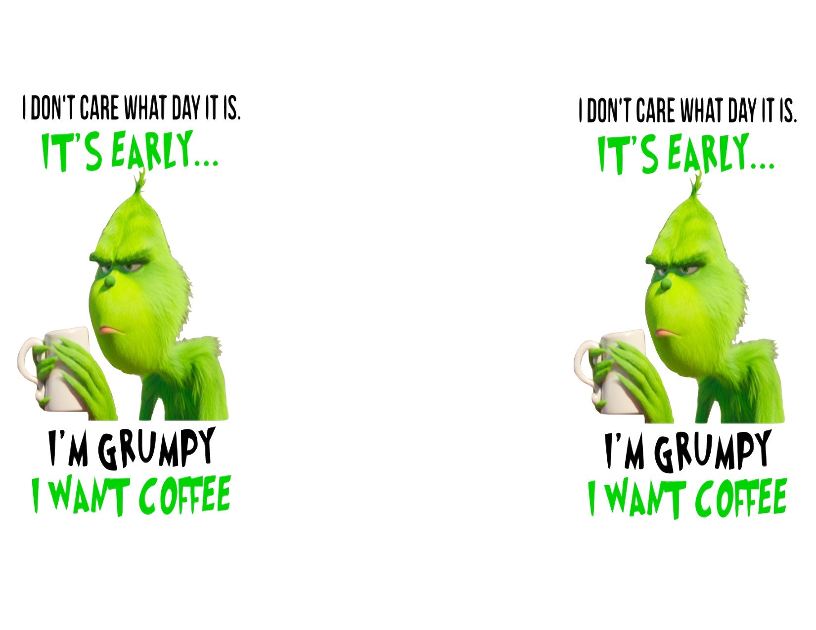 Snarky Grinch, Funny Grinch Please Quote Acrylic Tumbler