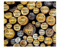 Load image into Gallery viewer, Wood Chip Swear Words Tumbler
